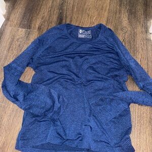 Men's Blue Long Sleeve Shirt